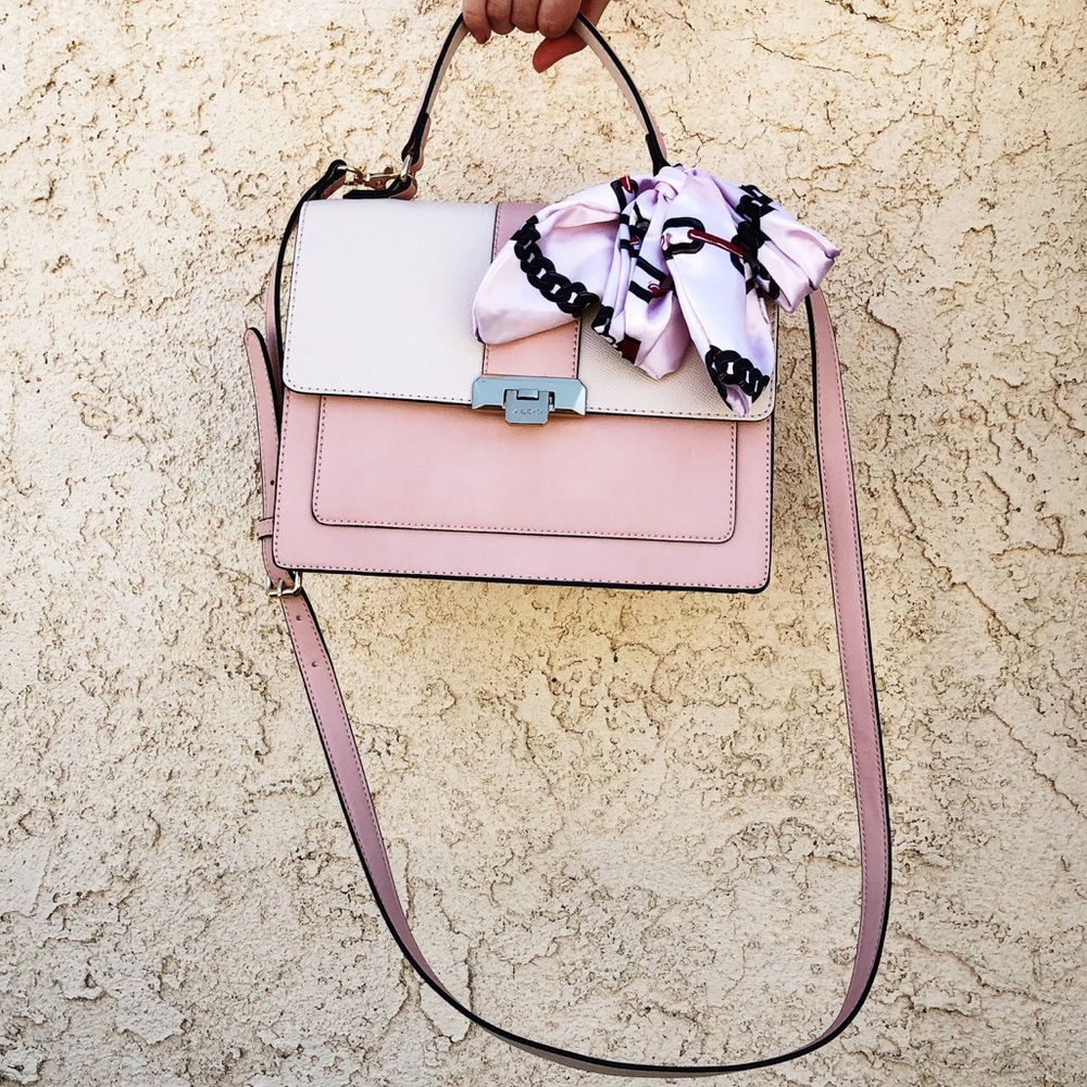 Aldo pink satchel purse